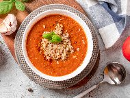 Рецепта Печена доматена крем супа с киноа